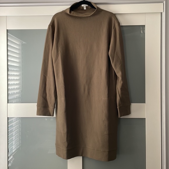 Garnet Hill Organic-Cotton Ribbed Dress - Picture 3 of 13